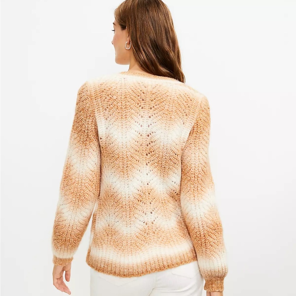 EUC LOFT Space Dye V-Neck Sweater - Picture 3 of 9